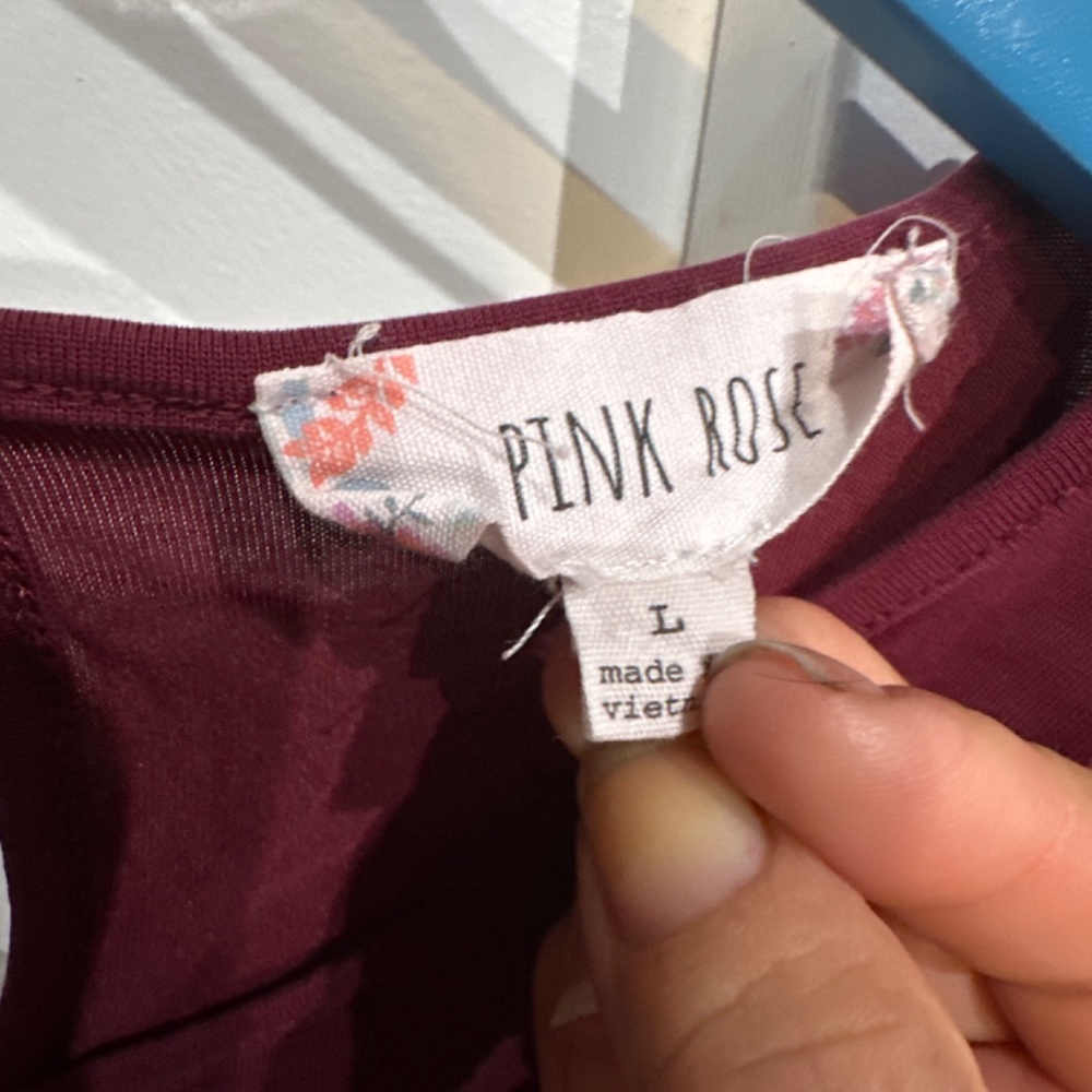 Pink Rose top - Picture 3 of 6